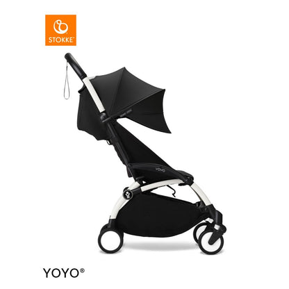 Stokke YOYO3 White Frame & 6+ Black Bundle