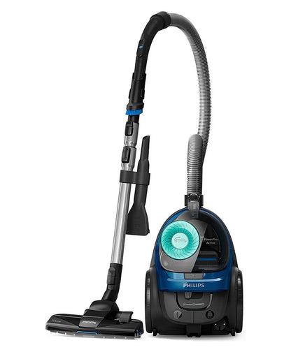PHILIPS PowerPro Active Royal Blue:2000W, 410W suction power, Power Cyclone 7 technology, new Turbo brush nozzle design, HEPA filter FC9570/62 - UAE Version