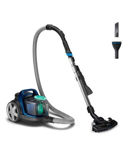 PHILIPS PowerPro Active Royal Blue:2000W, 410W suction power, Power Cyclone 7 technology, new Turbo brush nozzle design, HEPA filter FC9570/62 - UAE Version