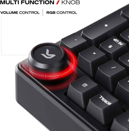 Cybeart Akula 99 Lite - Compact Full Size Wired RGB Gaming Keyboard - Black