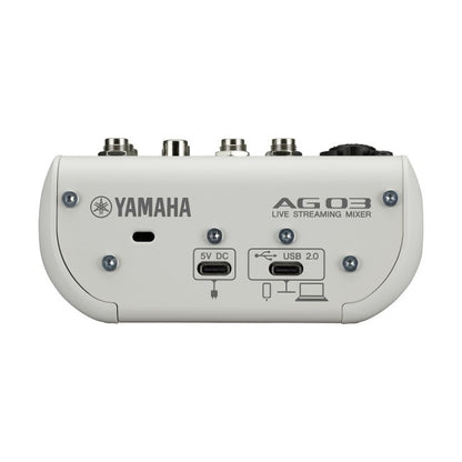 Yamaha AG03MK2 Live Streaming Mixer - White