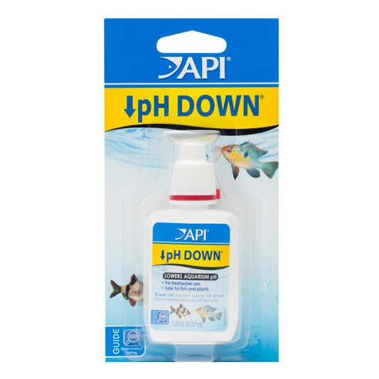 API pH Down 1.25oz / 37ml Non Polluting Lowers Alkalinity & Increases Acidity in Freshwater Aquarium