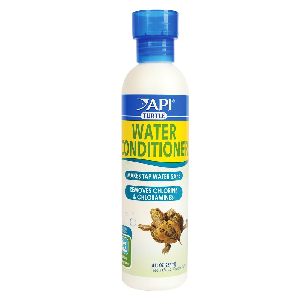 API Turtle Water Conditioner 8oz / 236ml Make Tap Water Safe for Aquarium / Vivarium Remove Harmful Chemicals