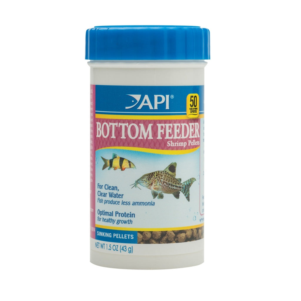 API Bottom Feeder Pellets with Shrimp 1.05oz /43gm Aquarium Fish Food