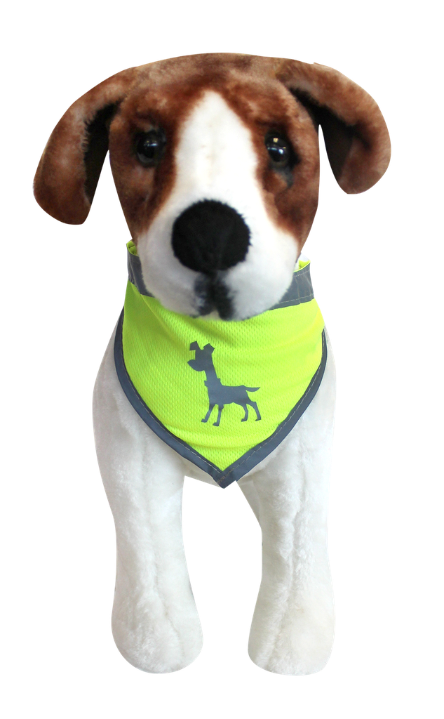 Alcott Visibility Dog Bandana Neon Yellow Small