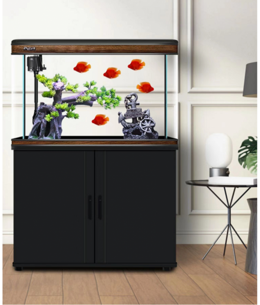 Karis Perfect Aquarium With Cabinet Black