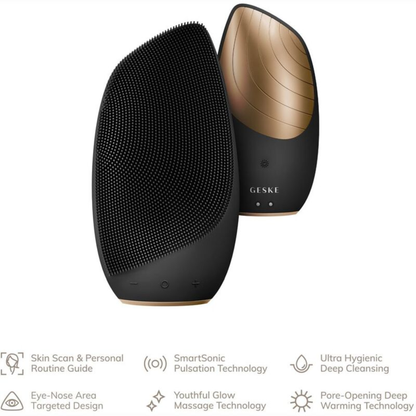 Geske Sonic Thermo Facial Brush  6 in 1 (Gray)
