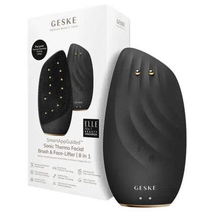 Geske Sonic Thermo Facial Brush & Face-Lifter  8 in 1 (Gray)
