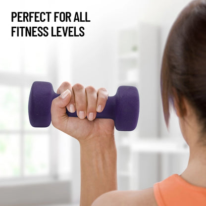 Axox Fitness Neoprene Dumbbell - Color-Coded Weights for Strength & Rehab Training - 1.5kg