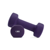 Axox Fitness Neoprene Dumbbell - Color-Coded Weights for Strength & Rehab Training - 1.5kg