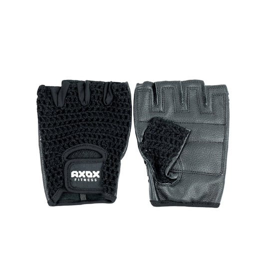 Axox Fitness Leather Fitness Gloves - L