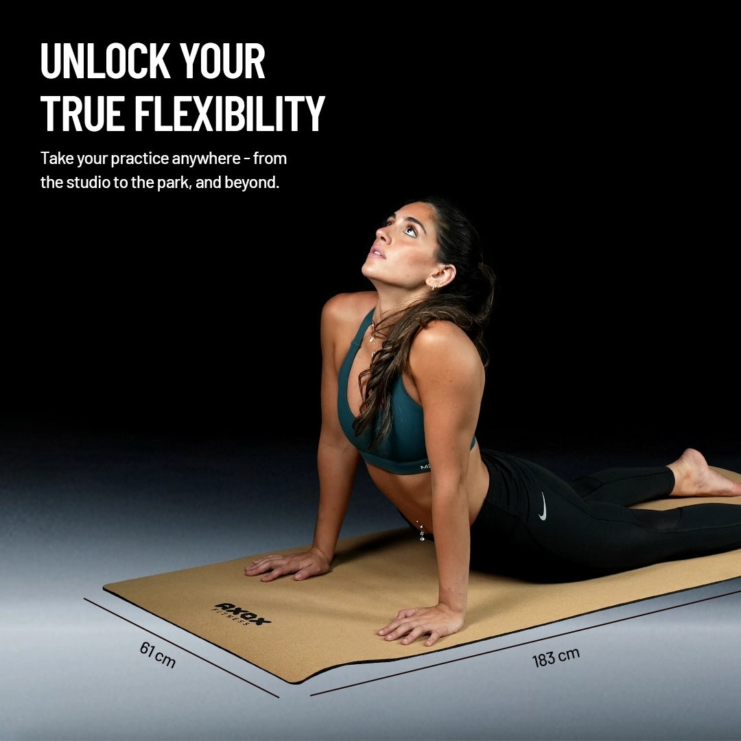 Axox Fitness Cork + TPE Yoga Mat