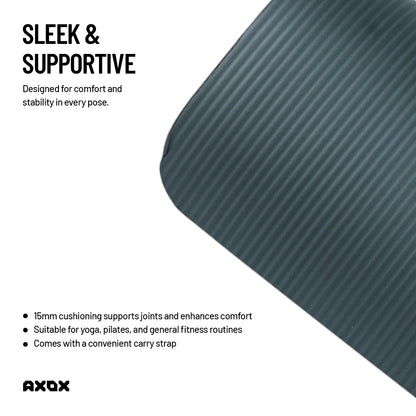 Axox Fitness Yoga/Exercise Mat - 15mm