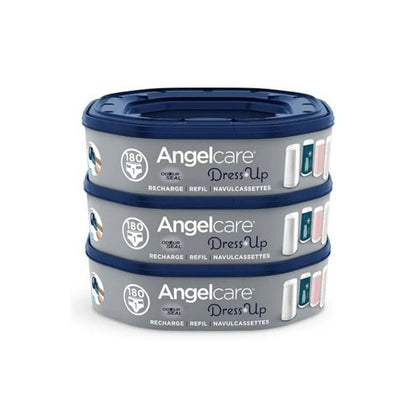 Angelcare 3 pack Refill Octagonal Grey Blue