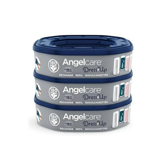 Angelcare 3 pack Refill Octagonal Grey Blue