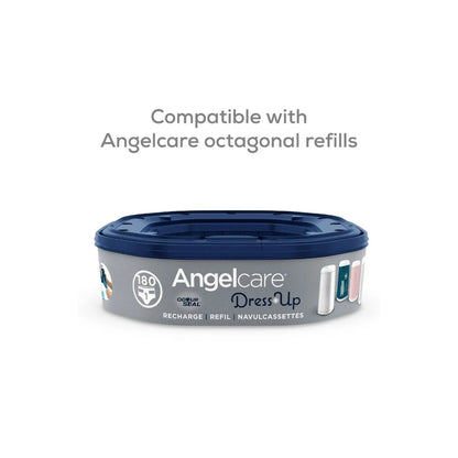 Angelcare Dress Up Nappy Pail Octagonal White