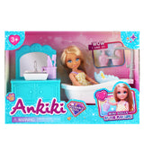 Ankiki Doll Bathroom Playset