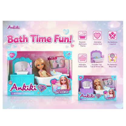 Ankiki Doll Bathroom Playset