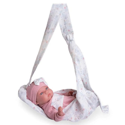 Antonio Juan My Little Reborn Tufi Doll with Baby Sling - 33cm