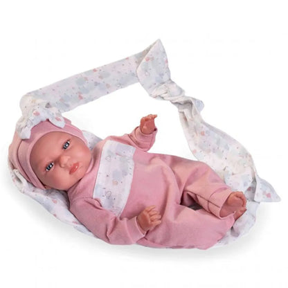 Antonio Juan My Little Reborn Tufi Doll with Baby Sling - 33cm