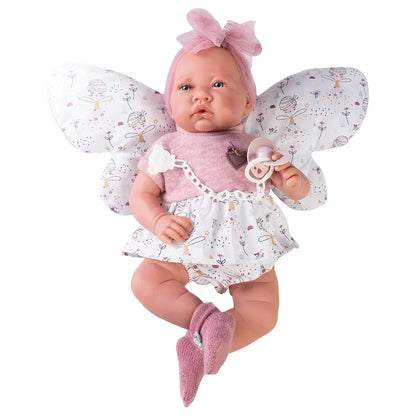 Antonio Juan Newborn Baby Doll With Butterfly Cushion - 42 cm