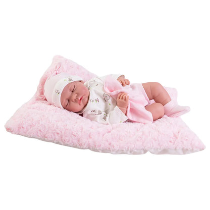 Antonio Juan Newborn Sleepy Moon Doll With Cushion - 42cm