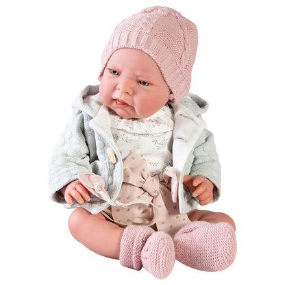 Antonio Juan Sweet Reborn Lea with Green Jacket - 42 cm
