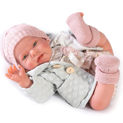 Antonio Juan Sweet Reborn Lea with Green Jacket - 42 cm