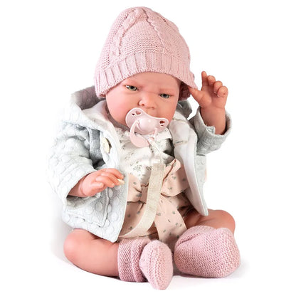 Antonio Juan Sweet Reborn Lea with Green Jacket - 42 cm