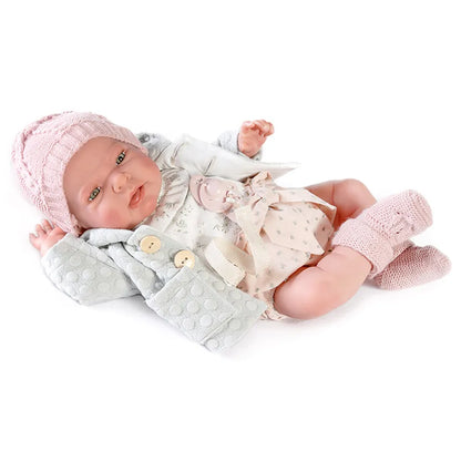 Antonio Juan Sweet Reborn Lea with Green Jacket - 42 cm