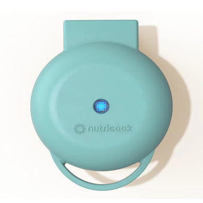 Nutricook Mini Waffle Maker - Aqua Marine