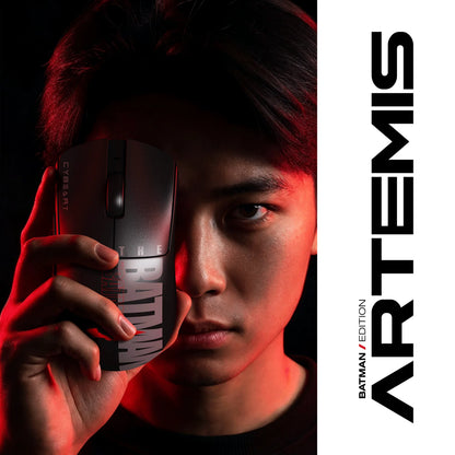 Cybeart Artemis - The Batman | 1K 52g Ultra-light Hot-Swap Tri-Mode Gaming Mouse