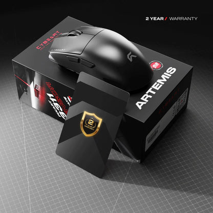 Cybeart Artemis | 1K 52g Ultra-light Hot-Swap Tri-Mode Gaming Mouse - Black