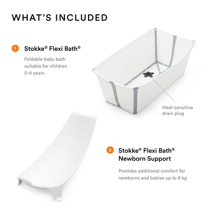 Stokke Flexi Bath + Newborn Support Bundle