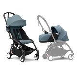 Stokke YOYO3 Black Frame & 0+ & 6+ Aqua Bundle