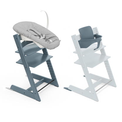 Stokke Tripp Trapp Chair + Baby & Newborn Set Bundle Black