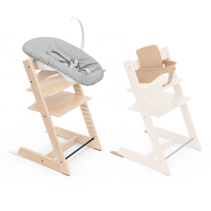 Stokke Tripp Trapp Chair + Baby & Newborn Set Bundle Black