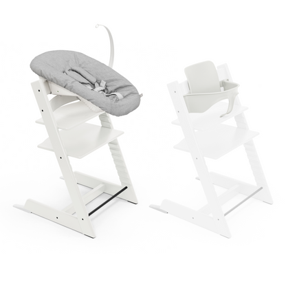 Stokke Tripp Trapp Chair + Baby & Newborn Set Bundle Black