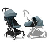 Stokke YOYO3 White Frame & 0+ & 6+ Aqua Bundle