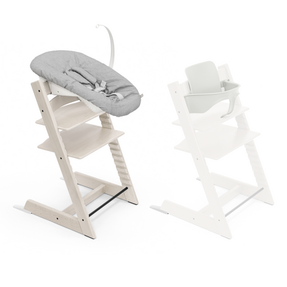 Stokke Tripp Trapp Chair + Baby & Newborn Set Bundle Black