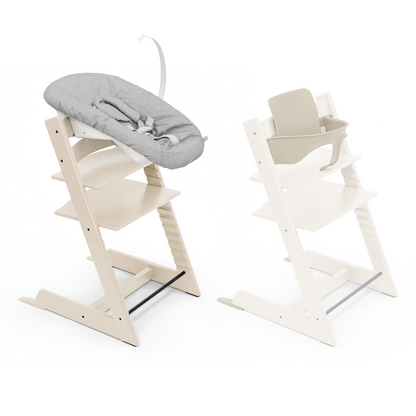 Stokke Tripp Trapp Chair + Baby & Newborn Set Bundle Black
