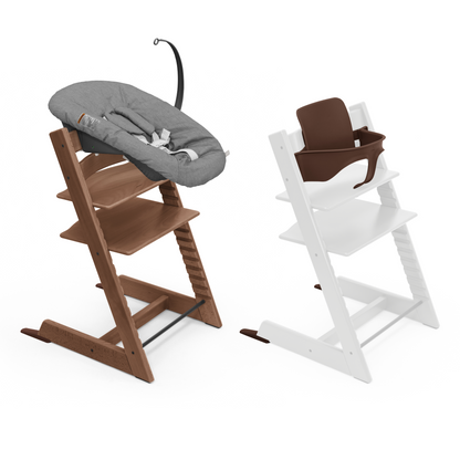 Stokke Tripp Trapp Chair + Baby & Newborn Set Bundle Black