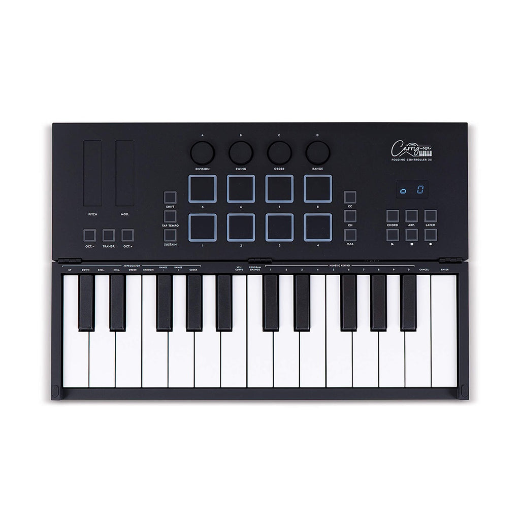 Carry-On FC-25 Small Midi Folding Controller 25 Keys with Drum Pads & Velocity Sensitivity