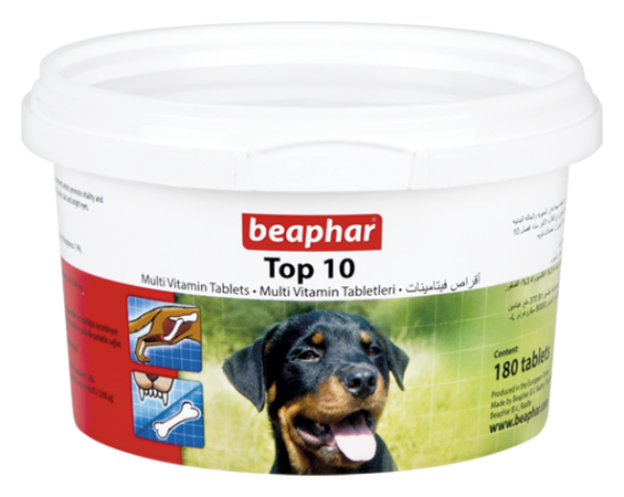 Beaphar Top 10 Dog Multi Vitamins 180Tablets