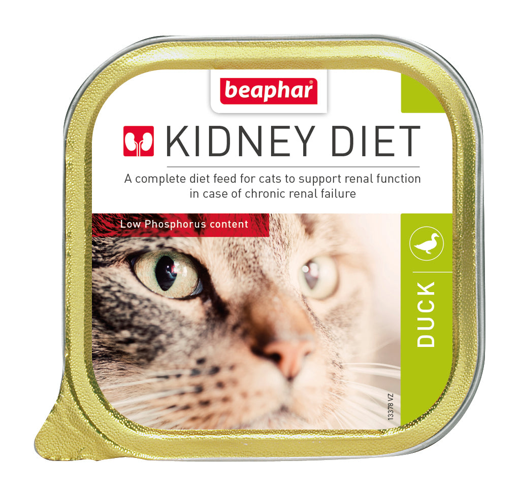 Beaphar Kidney & Renal Diet Duck Wet Food for Cats 100gm x16pcs