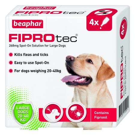 Beaphar Fiprotec for Large Dog 4 Pipettes