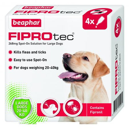 Beaphar Fiprotec for Large Dog 4 Pipettes