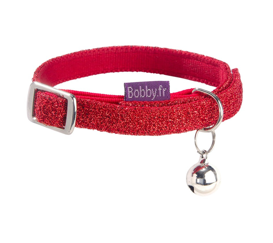 Bobby Disco Cat Collar Red XS