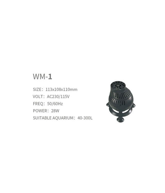 Boyu WM-Series Flow Pump Wave Maker 28W / 40-300L / 113x108x110mm