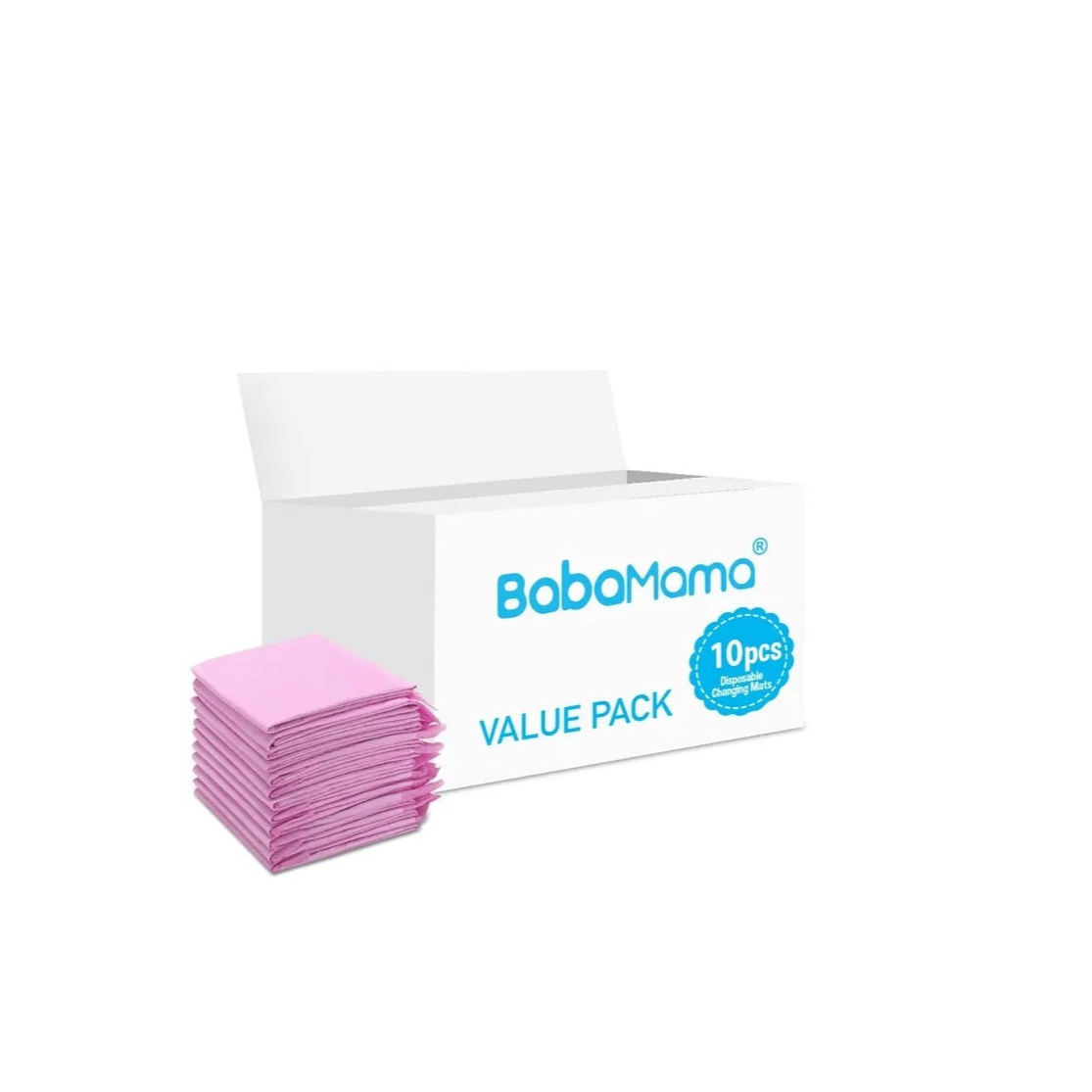 BabaMama - Disposable Changing Mats - 10 Counts - Pink